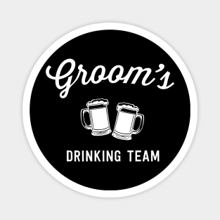 Groom Drinking Team Magnet